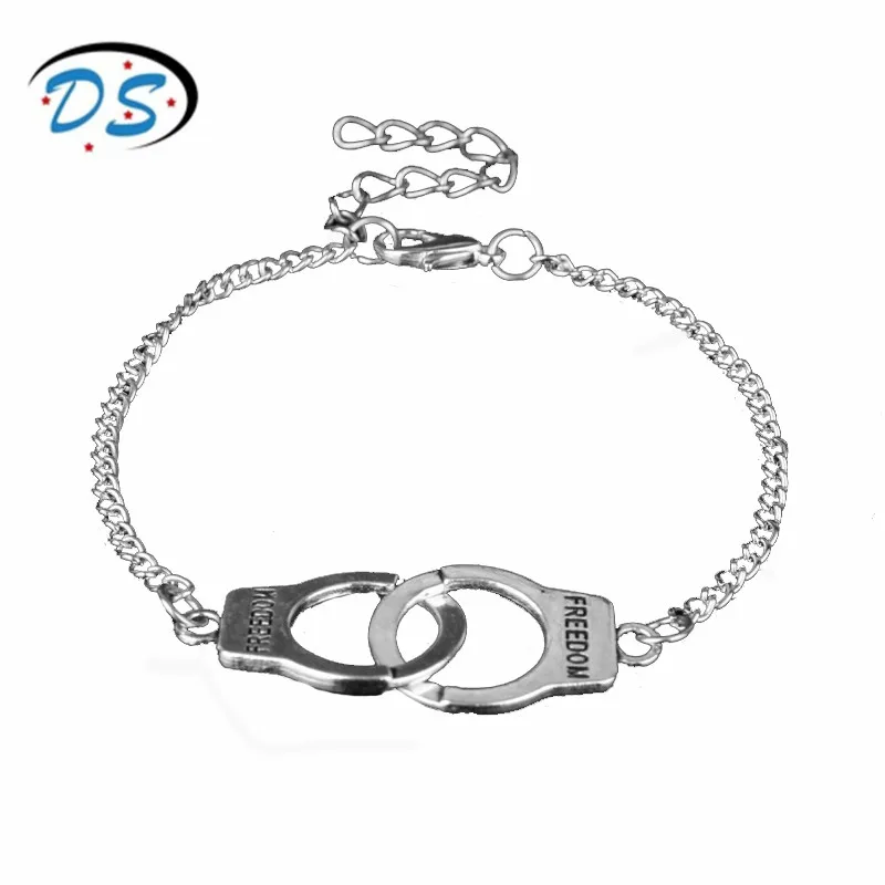 Dongsheng jewelry полицейские наручники Браслеты для Для женщин человек браслет из цепочек Напульсники