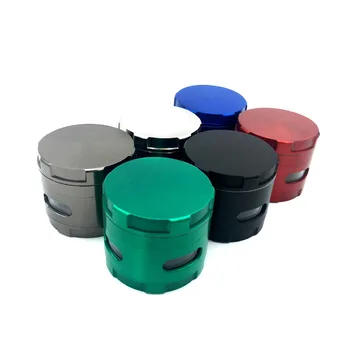 

63mm zinc-alloy creative tobacco grinder, metal multi-angle 4-layer tobacco crushing machine popular weed tobacco grinder,