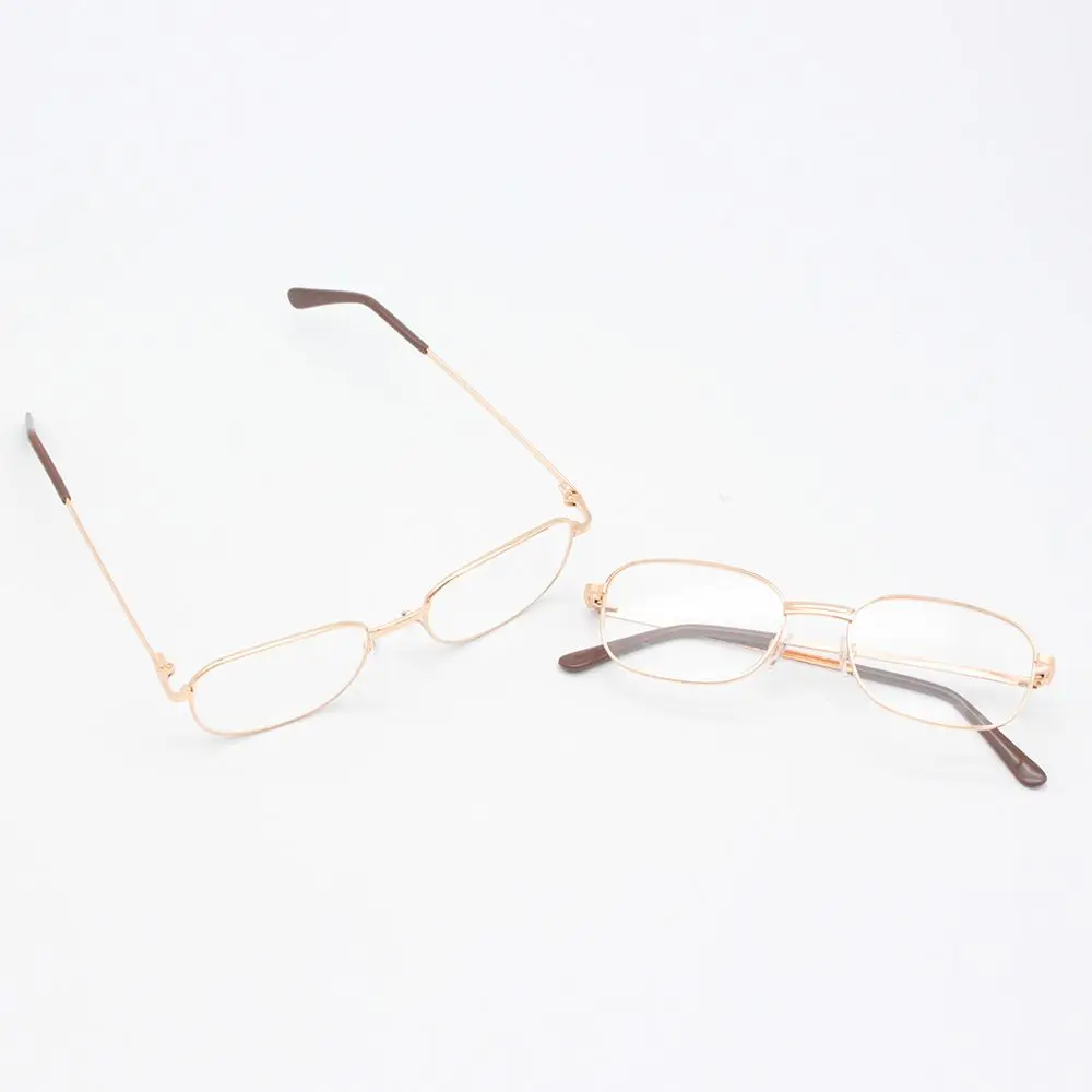 

KLASSNUM Hot Fashion Reading Glasses Lens Rimmed Gold Frame Metal Eyeglasses +1.0 - +4.0 For Men Women Glass Gift Dropshipping