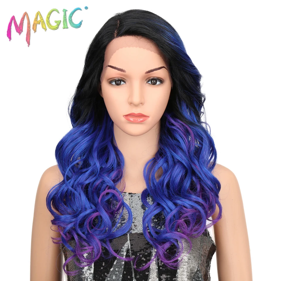 

Lace Front High Temperature Loose Wave Synthetic Wigs For Black Women Glueless Cosplay Hair Wigs Blonde Wig For Africa America