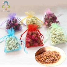 3 сумки натуральная Лаванда/Роза/Жасмин бутон сушеное цветочное Саше Мешок ароматерапия ароматический воздух освежающий GYH