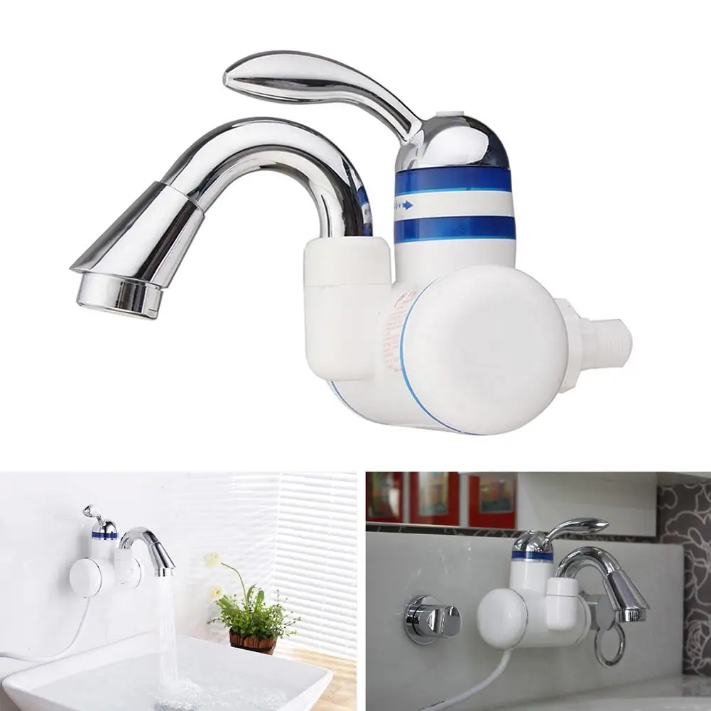 

Kitchen 360 Degree Instant Heating Hot/Cold Dual Use Electric Faucet Water Tap