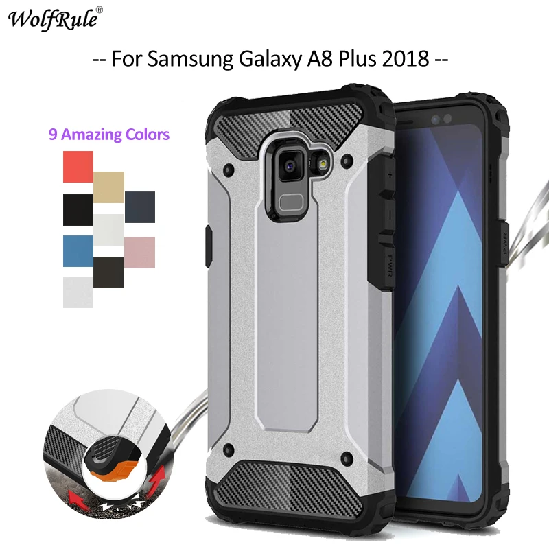 

For Cover Samsung Galaxy A8 Plus Case For Samsung A8 Plus 2018 Armor Bumper Phone Case For Samsung Galaxy A8 Plus Cover A730 6''