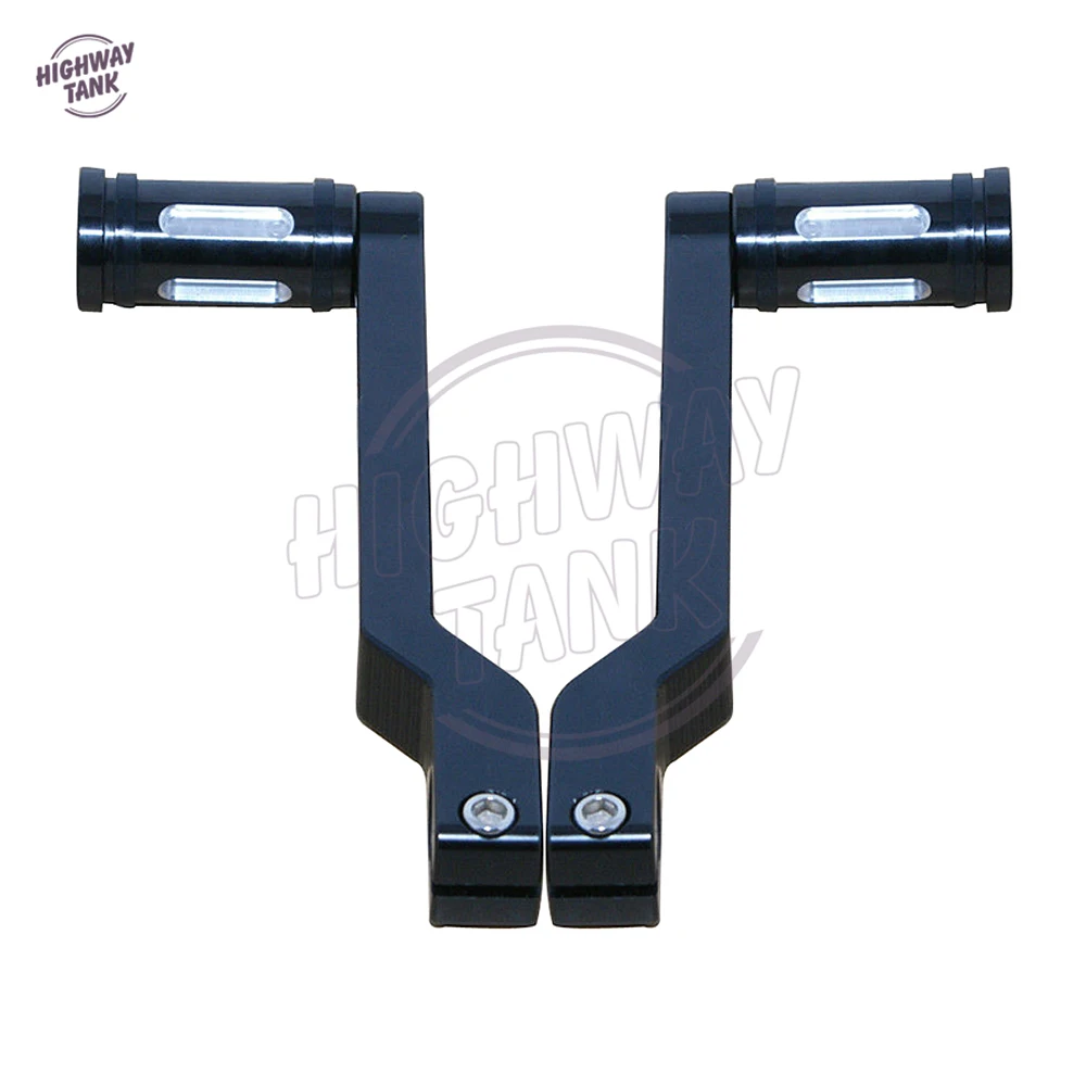 Черный вырезанный рычаг переключения на пятке мотоцикла с раздельным резиновым чехлом переключения для Harley туристический FLHT FLSTF Trike