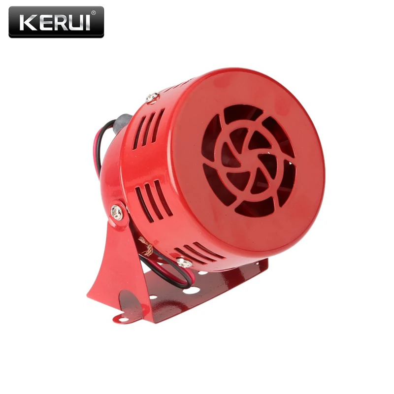 Red High Quality 12V 3" Automotive Air Raid Siren Horn Car Truck Motor