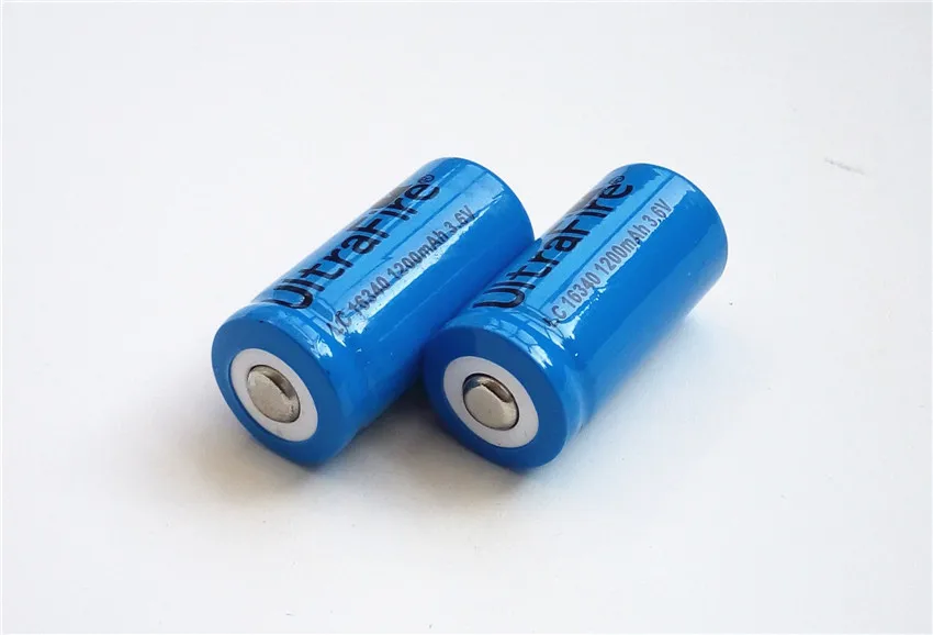 LC 16340 1200mah 3,6 V 3,7 v литий-ионные аккумуляторные батареи с бесплатным зарядным фонариком ego-t батарея