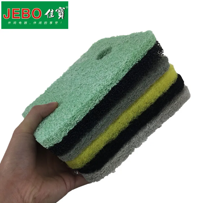 JEBO 6 в 1 эффективный хлопковый фильтр-губка для внешнего фильтра 6 шт. разные оригинальные губки 835 838 839 825 828 829