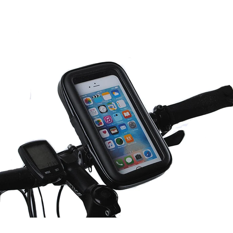 Держатель для телефона на мотоцикл мобильный телефон подставка Поддержка для iPhone 6 6s, 6 Plus, 7, 7 Plus GPS для велосипеда держатель с Водонепроницаемый сумка