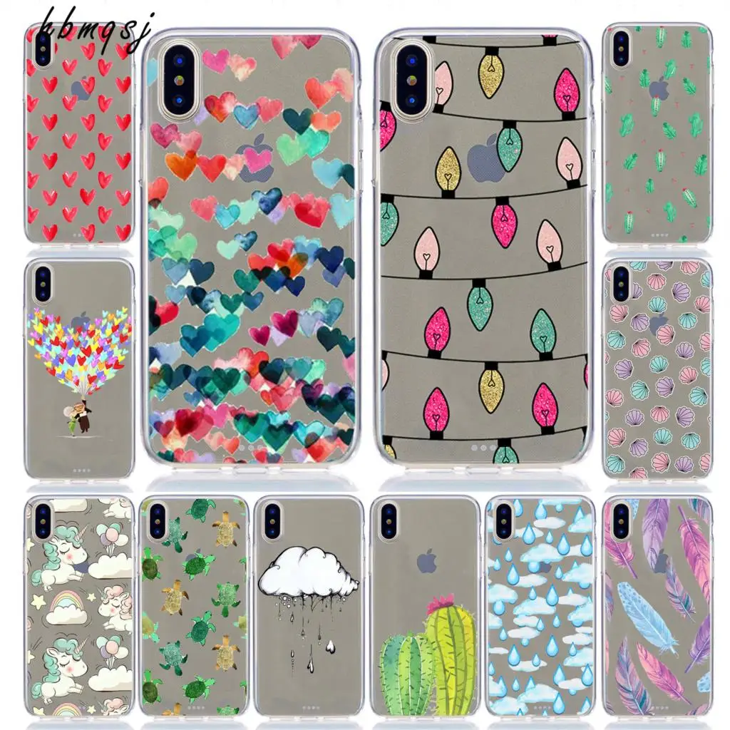 Cute funda for iphone x xs max xr 7 8 6 6s plus case silicone soft cute fun feather original coque phone back cover |