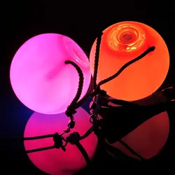 4 шт. танец живота шары RGB Glow пои (мячик на верёвке) светодиодный мяч Новинка свет для танец живота ручной реквизит сценические аксессуары