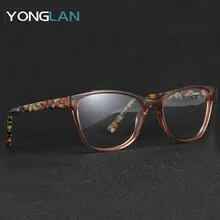 Yong Lan ацетатные оптические очки коричневый фиолетовый синий рамки очки квадратный дизайн близорукость прозрачные линзы Gafas