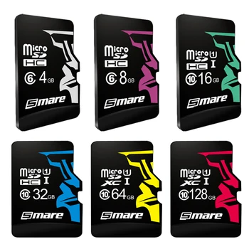 SMARE Micro SD Card 32GB Class 10 16GB/64GB/128GB Class10 UHS-1 4GB/8GB Class 6 Memory Card Flash Memory Microsd for Smartphone