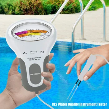 

Digital Water Quality Tester PH Chlorine Level CL2 Meter for Swimming Pool Spa Water CLH@8