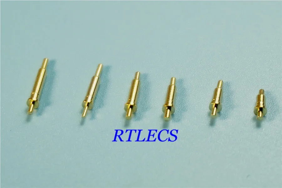 

10pcs Spring Load Pogo Pin Connector PCB Height 3.0 3.5 4.0 mm Single Pole Spring Header Male Pin Contact Through Hole Flange