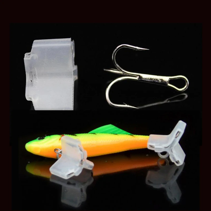 

Protect Fishhook 10pcs 1# 2# 3# 4# 5# Durable Fishing Sleeves Plastic Treble Hooks Covers Case Bonnets Caps Safety Protector Set