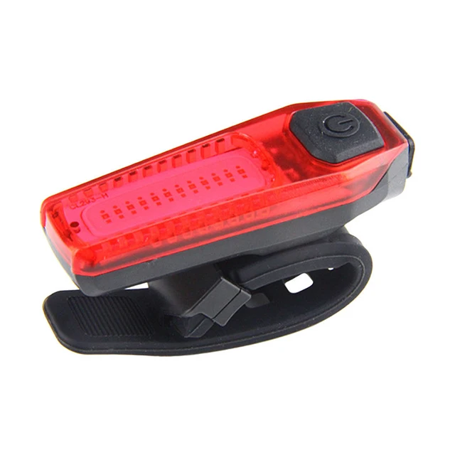 Special Price USB Rechargeable Cycling Bike Tail COB LED Light Bicycle Red White