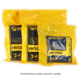 

HK5090 High-Quality Touch Screen Cleanroom Wipers Microfiber Anti Static Non Dust Cloth for Mobile Phone Pad Tablet Camera Lapto