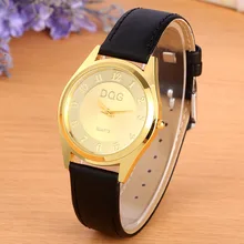 Female Watches 2017 Luxury Brand DQG Leather Straps Ladies Wrist Watch New Women Dress Simple Gold Dial Quartz Watch Clock Hot Female Watches 2017 Luxury Brand DQG Leather Straps Ladies Wrist Watch New Women Dress Simple Gold Dial Quartz Watch Clock Hot