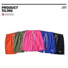 TXX летние однотонные мужские шорты в стиле хип-хоп с вышивкой логотипа, повседневные свободные мужские шорты до колен, высокое качество