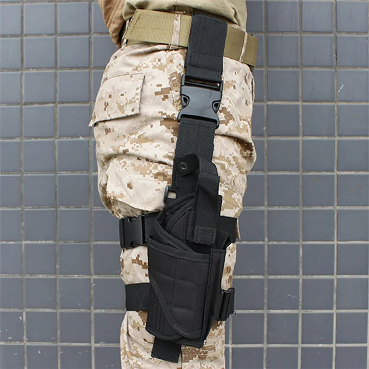 

Adjustable Tactical Gun Holster Leg Pistol Holster Pouch Bag airsoft sport outdoor gun bag for GL 17 colt