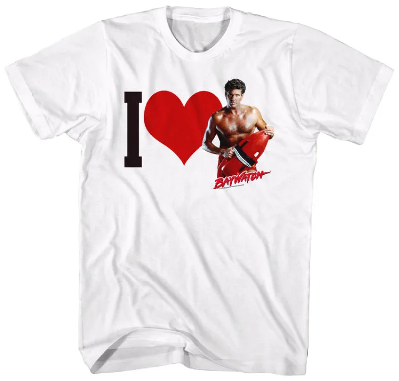Baywatch Hearthoff Одежда Футболка Белый дискаут Горячая Новая модная футболка Топ
