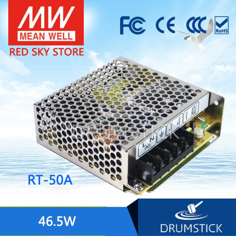 

MEAN WELL RT-50A meanwell RT-50 46.5W Triple Output Switching Power Supply