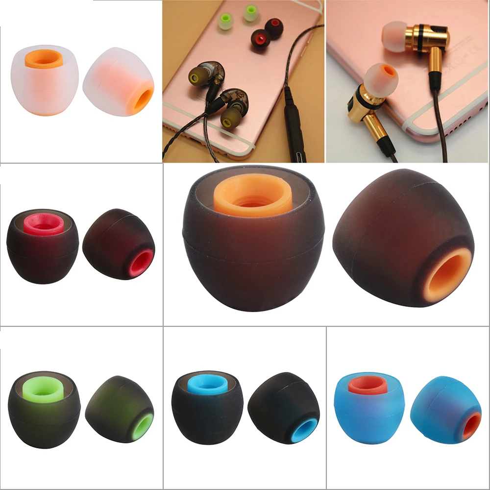 

Durable Replacement Silicone Rubber Ear Tips 6pcs/3pairs 3.8mm In-ear Earphone Headphone Earbuds High Quality Universal