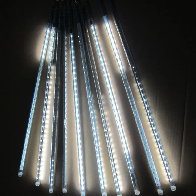 10 трубок 50 см 2835SMD 520 светодиодов метеоритный дождь светильник Вечеринка лампа