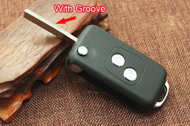 2 Buttons Replacement Modified Flip Folding Remote Key