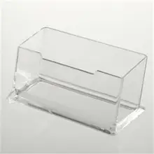 HENGHOME 1 шт. прозрачный стол Полка коробка для хранения дисплей стенд акриловый пластик прозрачный Настольный бизнес-держатель для карт