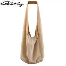 Estelle Wang фланелевые вместительные ретро сумки на плечо, винтажные сумки через плечо для женщин, женская сумка-тоут