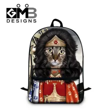 2016 Funny Animal Play School Bags For Teenagers Cute Dog Cat Women Men Big Backpack Casual Kids Schoolbag Travel Shoulder Bag