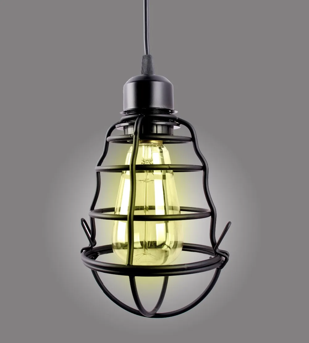Fixture Ceiling Lamp Retro Industrial Iron Vintage Pendant Light Deco