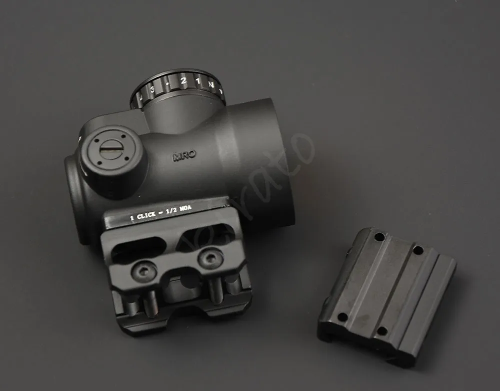 التكتيكية trijicon MRO نمط 1x منظر نقطة حمراء نطاق مع عالية و أدنى picatinny السكك الحديدية قاعدة تثبيت الصيد الرماية M9159