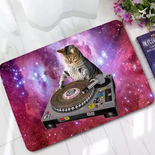 CAMMITEVER Крытый Коврик принтом кота DJ дверной коврик коврики для кровати номер ковры
