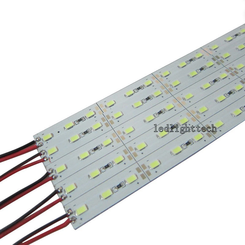 10 шт. LED SMD5630 5730 бар полосы света Алюминий сплав не Водонепроницаемый 0.5 м 36LED/M DC12V LED Жесткий жесткие Полосы Света Кабинета лампы