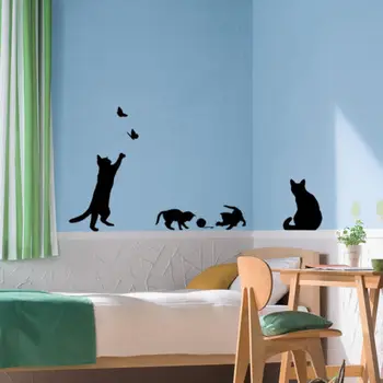

1Set Removable Cats Cartoon Wall Stickers Vinyl Home Decal DIY Art Decor Kids Nursery Room Mural Sticker Decal