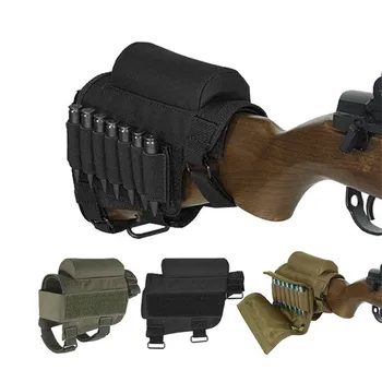 

Outdoor Tactic Hunting Field CS Multi-purpose Tactical Cartridges Bullet Bag Cheek Rest Rifle Stocks with Carrying Case 7 Rounds