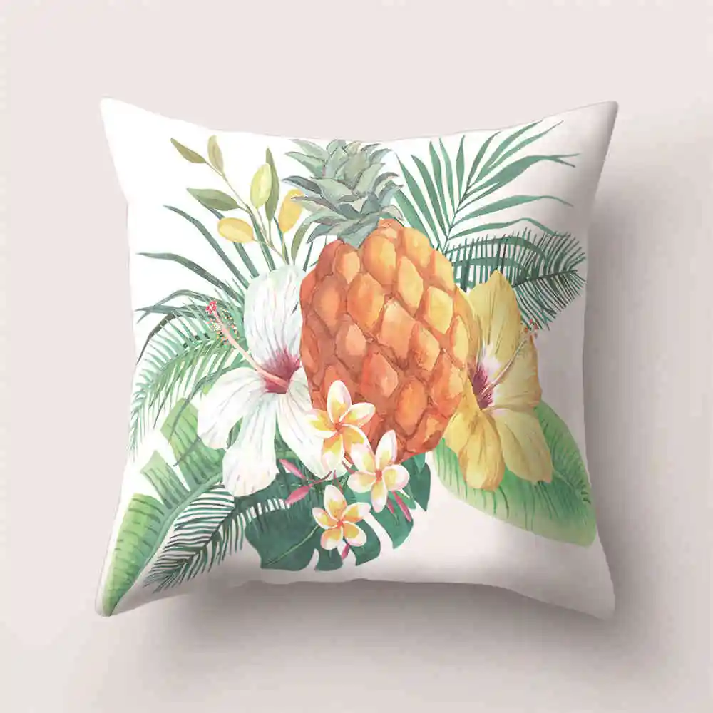 

Pineapple Pillow Tropical Style Linen ananas Almofadas Cushion Square Promotion Home Decor Almofadas Fundas