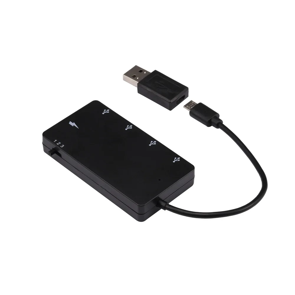 4 портовый концентратор GL850G Micro USB OTG зарядный адаптер разветвитель кабель для Android