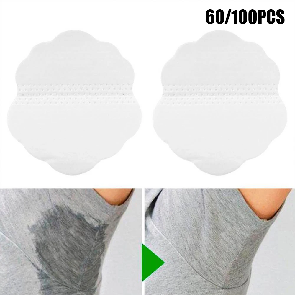 

60pcs Disposable Sweat Pads Quincunx Shape Absorbency Underarm Armpit Deodorant Sweat Pads Absorbing Anti Perspiration Pads