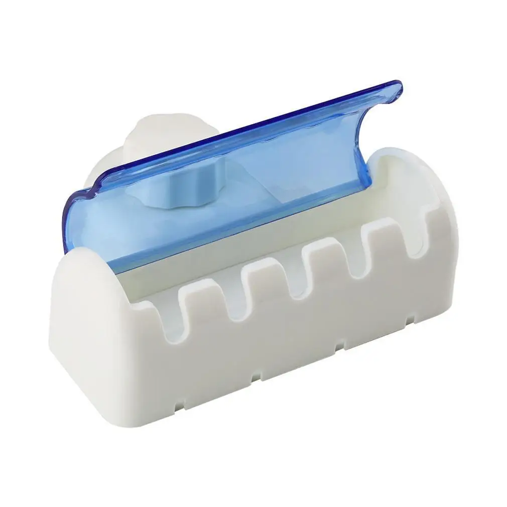 1 шт. пластиковая пыль-доказательство зубная щетка держатель для ванной и кухни семейная зубная щетка всасывающий держатель настенная вешалка с крючками 5 стойки настенное крепление