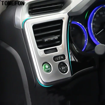 

For Honda New City LHD 2014 2015 2016 Car Styling ABS Chrome Air Vent Trim Sticker Car Air Conditioning Outlet Cover Frame