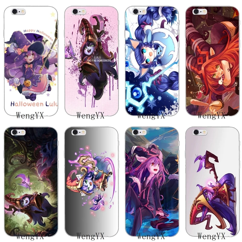 

WengYX LOL MID SUPPORT Lulu Slim silicone Soft phone case For HTC One A9 M10 M7 M8 M9 E9 plus Desire 530 626 628 630 816 820 U11