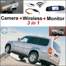 3 в 1 Специальная камера заднего вида+ беспроводной приемник+ зеркало монитор легко DIY резервная система парковки для hyundai Terracan