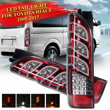 

Led Tail Light Taillight Rear Reverse Brake Light Fog Light Lamp Drl Accessories Red Shell FOR TOYOTA HIACE 2005-2017