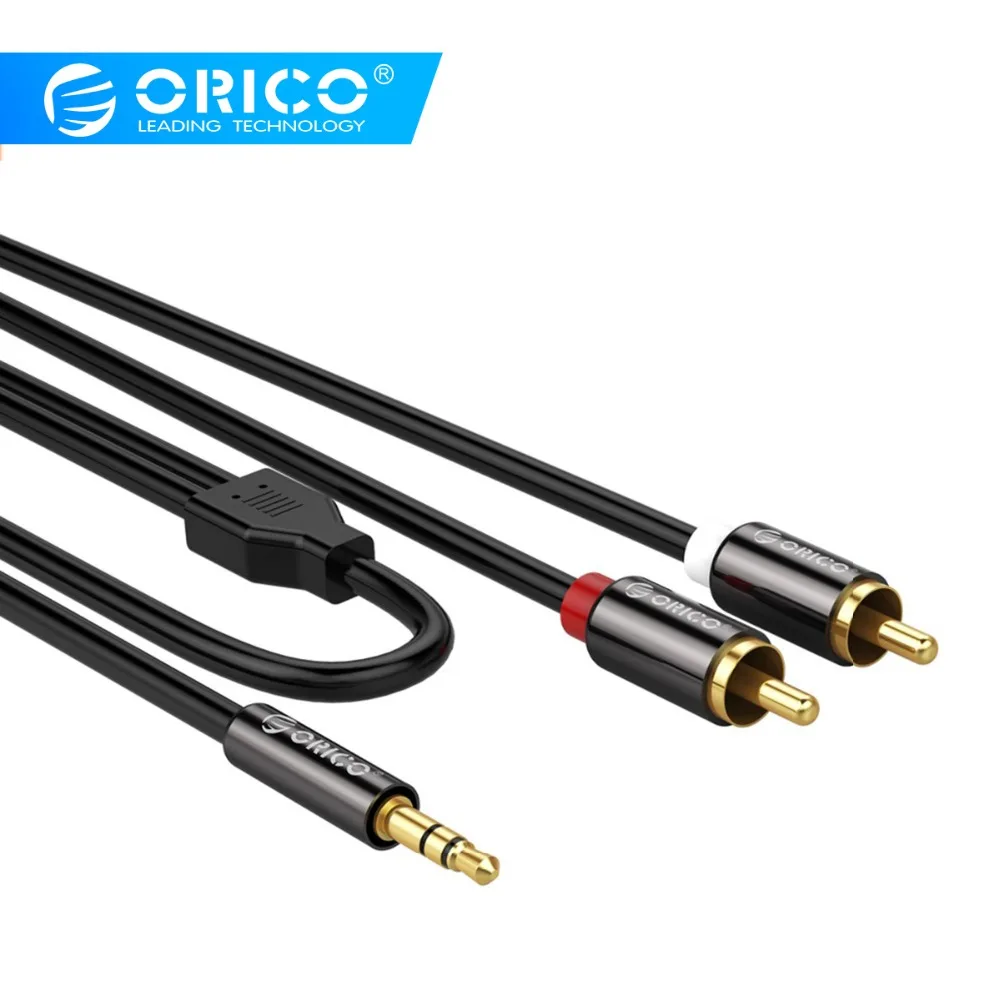 ORICO RCA кабель 2 на 3 5 аудио мм Jack AUX для DJ усилители сабвуфер микшер домашний