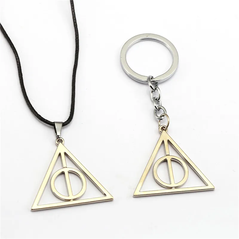 

Harri Potter Luna and the Deathly Hallows Keychain Necklace Toys Pendants Action Figure Cosplay Toys