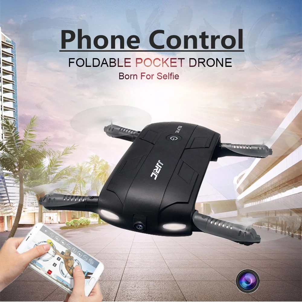 Hot Foldable Pocket Selfie font b Drone b font With Camera Wifi FPV font b RC