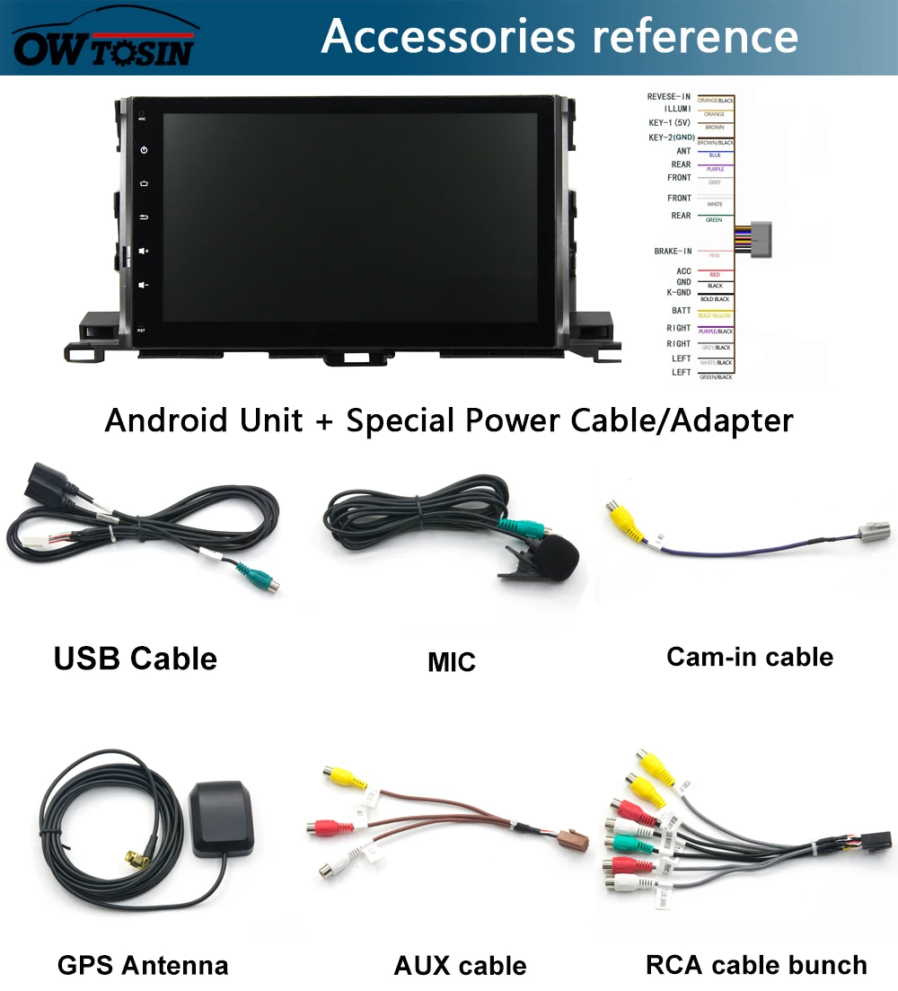 10," ips Android 9,0 8 ядерный 4G+ 64G Автомобильный мультимедийный плеер для Toyota Highlander gps Радио CarPlay Parrot